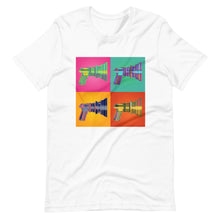Load image into Gallery viewer, Gun Violence T-shirts | Black Filmmaker Tees |* 2022 Updated. Buy Now. Best shirts. American Express Apple Pay Diners Club Meta Pay Mastercard Visa Google Pay Shop Pay Shoot Films Not People