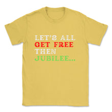 Load image into Gallery viewer, the jubilee juneteenth tee in daisy yellow
